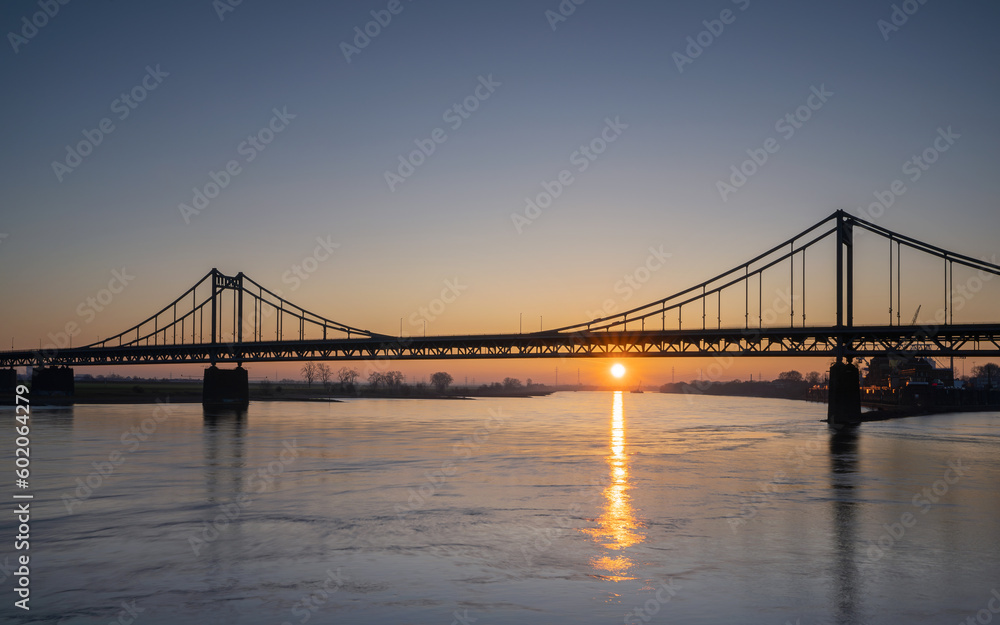 Krefeld Uerdingen Bridge, North Rhine Westphalia, Germany Krefeld Uerdingen Bridge, North Rhine Westphalia, Germany