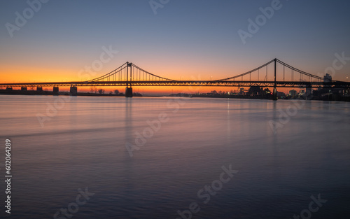 Fototapeta Naklejka Na Ścianę i Meble -  Krefeld Uerdingen Bridge, North Rhine Westphalia, Germany