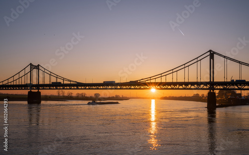 Krefeld Uerdingen Bridge, North Rhine Westphalia, Germany © alfotokunst