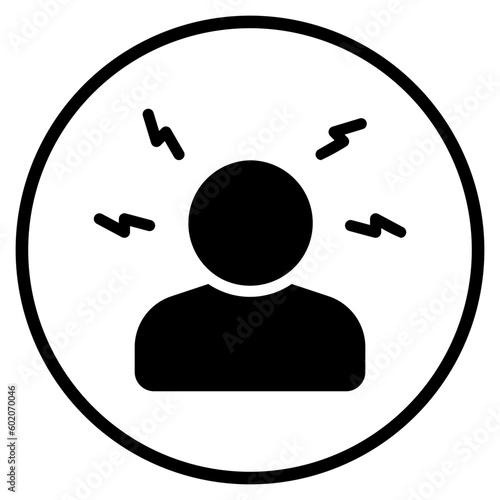 depression glyph icon