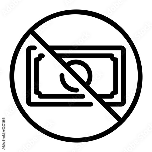 bankruptcy line icon
