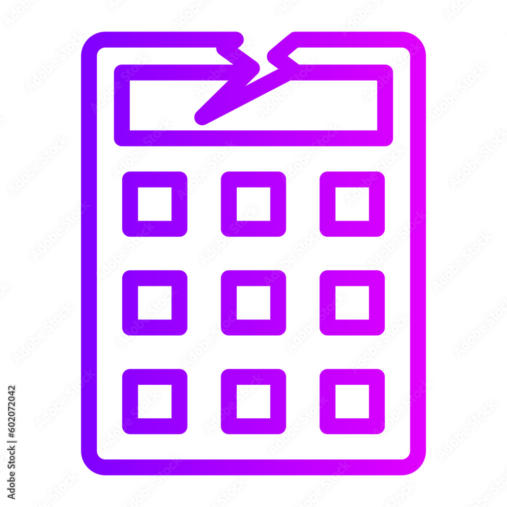 calculator gradient icon calculator gradient icon