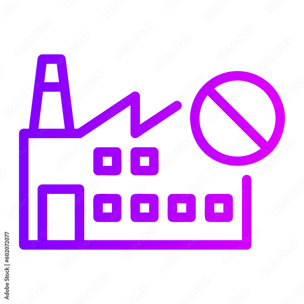 factory gradient icon factory gradient icon