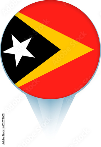 Map pointer with flag of East Timor. Free Download Map pointer with flag of East Timor. - GFXLoad