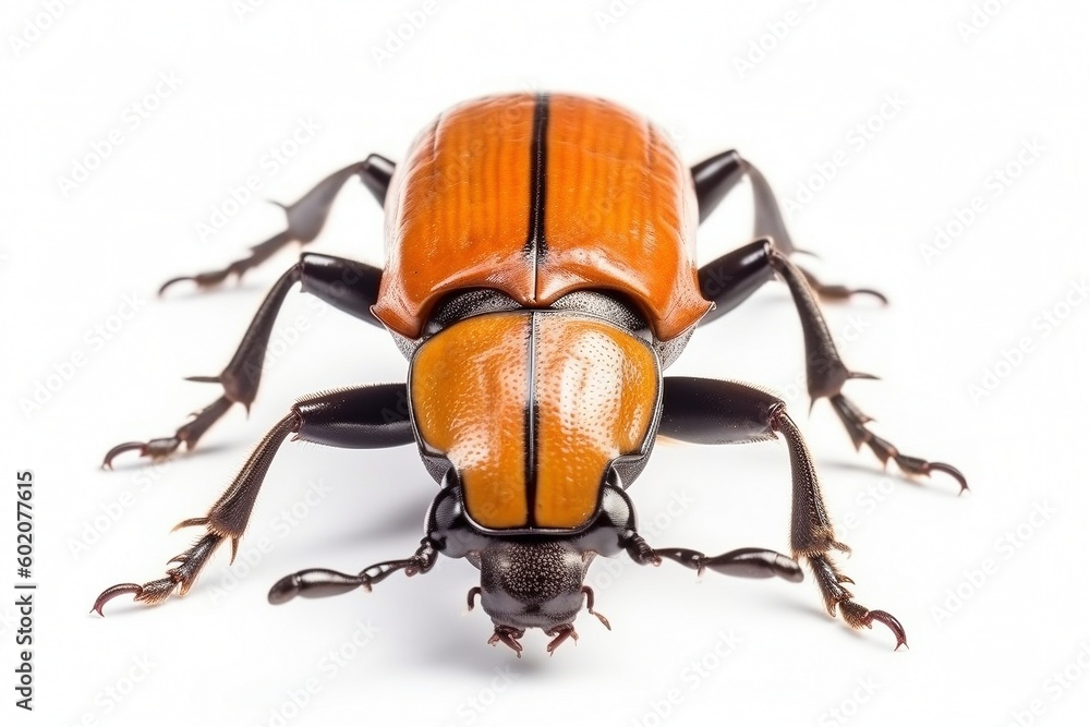 Isolated hercules beetle on white background, Generative AI Isolated hercules beetle on white background, Generative AI