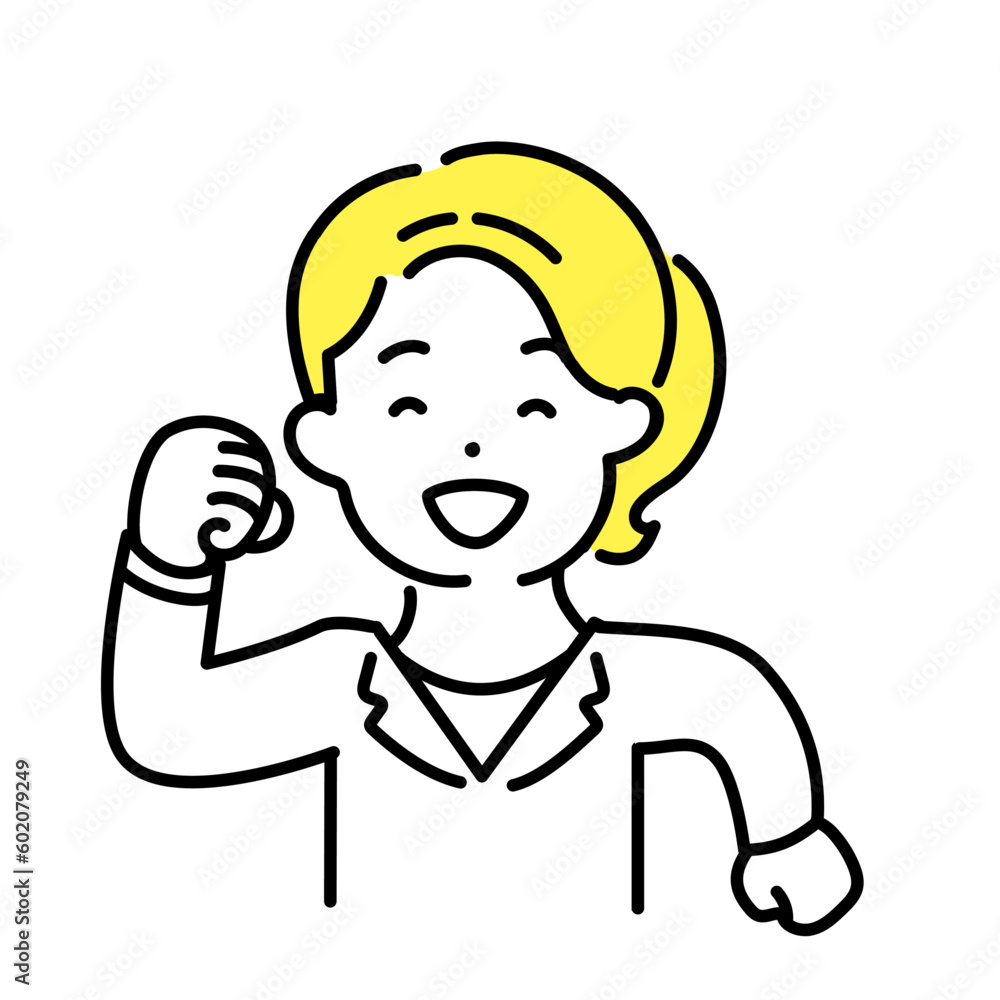 かわいい人物のイラストシリーズ _ 女性のオフィスワーカー _ 歩く かわいい人物のイラストシリーズ _ 女性のオフィスワーカー _ 歩く