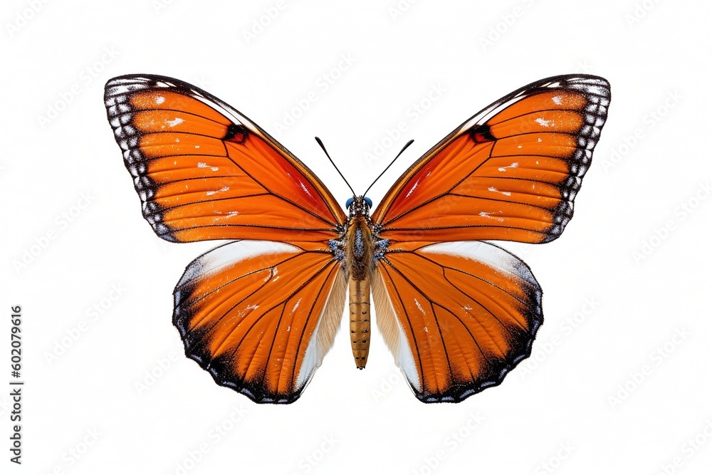 Obraz premium Isolated viceroy butterfly on white background, Generative AI