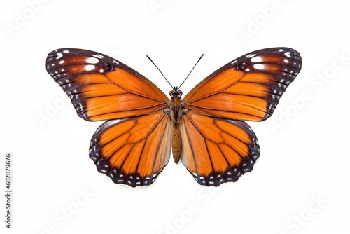 Isolated viceroy butterfly on white background  Generative AI