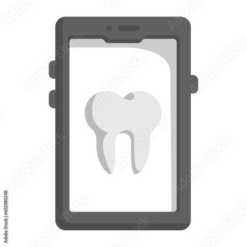 Teeth accessories Store vector color icon design, Dentistry symbol, Healthcare sign, Dental instrument stock illustration, dentist mobile app concept