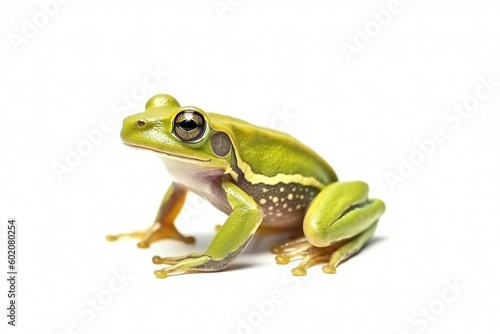 Isolated Cricket Frog on White Background, Generative AI