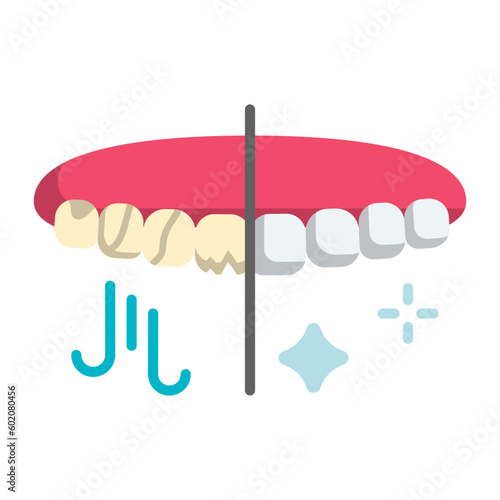 Prevent teeth grinding night Guard vector color icon design, Dentistry symbol, Healthcare sign, Dental instrument stock illustration, Effects of Bruxism Vs Healthy Teeth concept