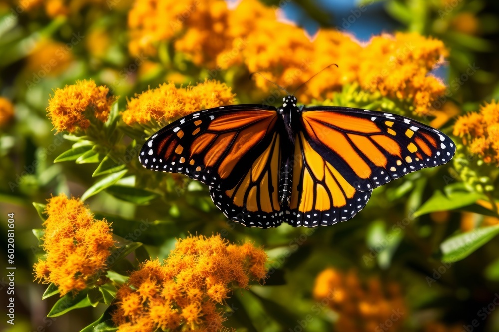 Obraz premium Beautiful Monarch Butterfly on Flower