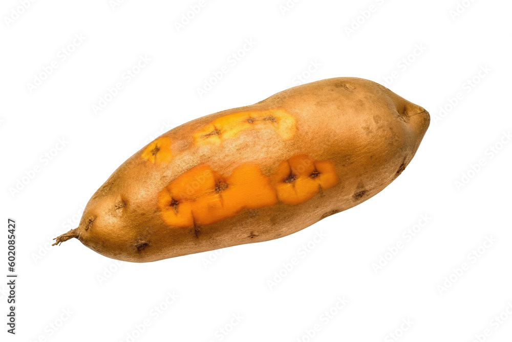 Sweet potato boild for healthy food on transparent background. Generative Ai Sweet potato boild for healthy food on transparent background. Generative Ai