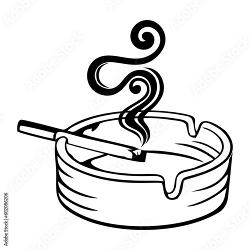 cigarettes and ashtray