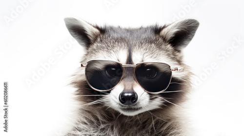 Stylish Raccoon: The Urban Trendsetter. Generative AI