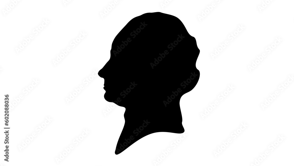 Charles Baudelaire silhouette