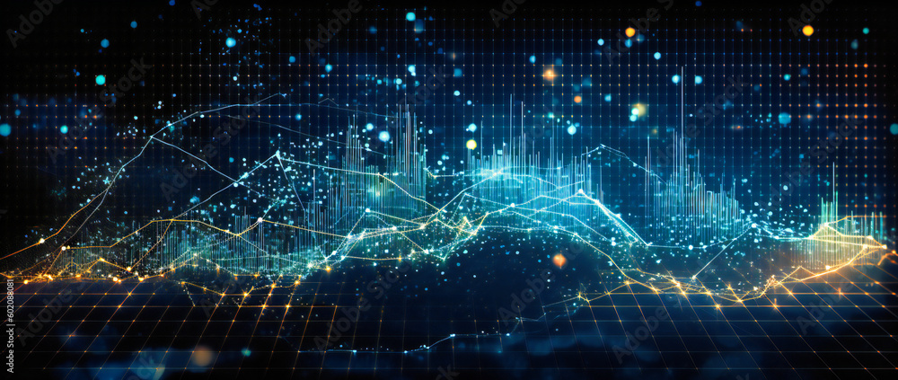 Obraz premium stock market data and graphs