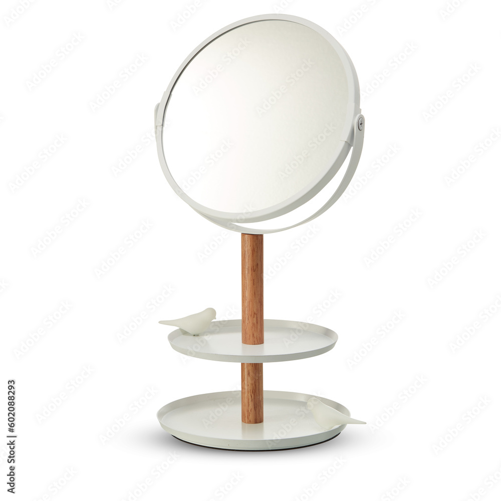 table mirror with shelf with cut out isolated on background transparent table mirror with shelf with cut out isolated on background transparent