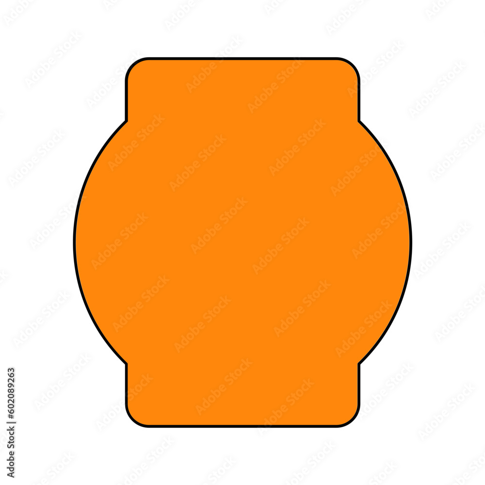 Trendy Brutalist Geometric Shape Element Trendy Brutalist Geometric Shape Element