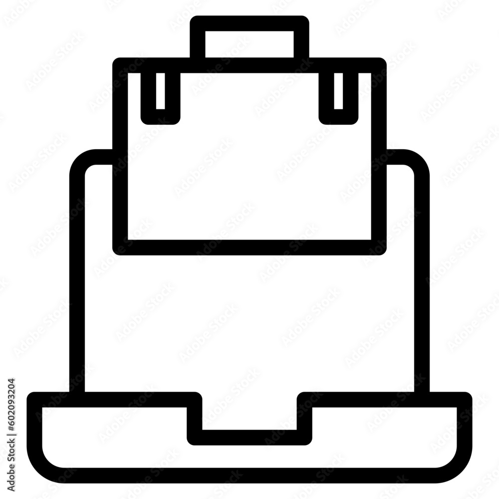 briefcase line briefcase line
