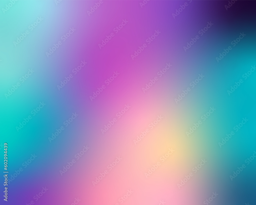 Obraz premium Gradient background, Vector abstract backdrop for design or presentations. Gradient from blue to pink and turquoise.
