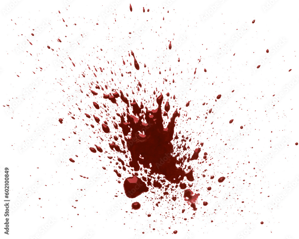 Blood drops cut out - obrazy, fototapety, plakaty 