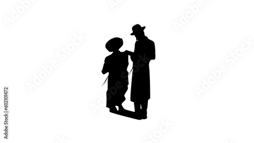 Hasid silhouette