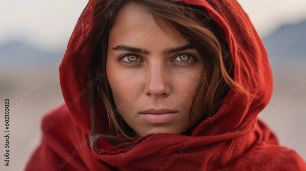 Portrait shot of a afghan woman Portrait shot of a afghan woman