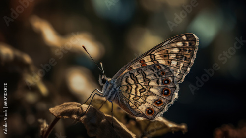 Schmetterling mit Blumenvordergrund © paul