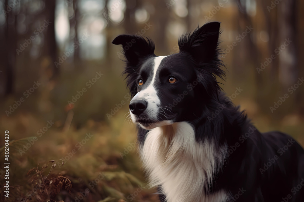 Border Collie - originally from Scotland and England, bred for herding sheep. Known for their intelligence and high energy levels (Generative AI)
