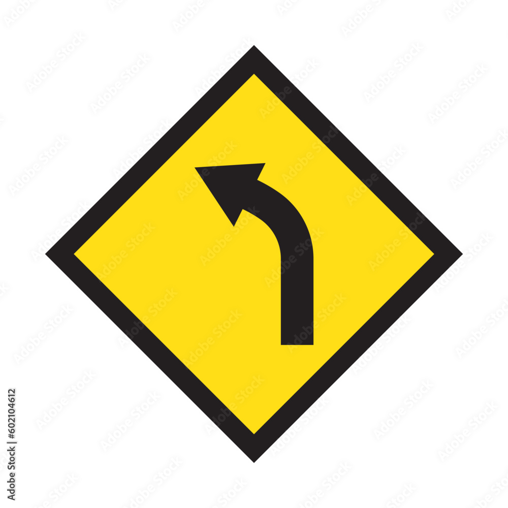TURN LEFT icon design template vector TURN LEFT icon design template vector