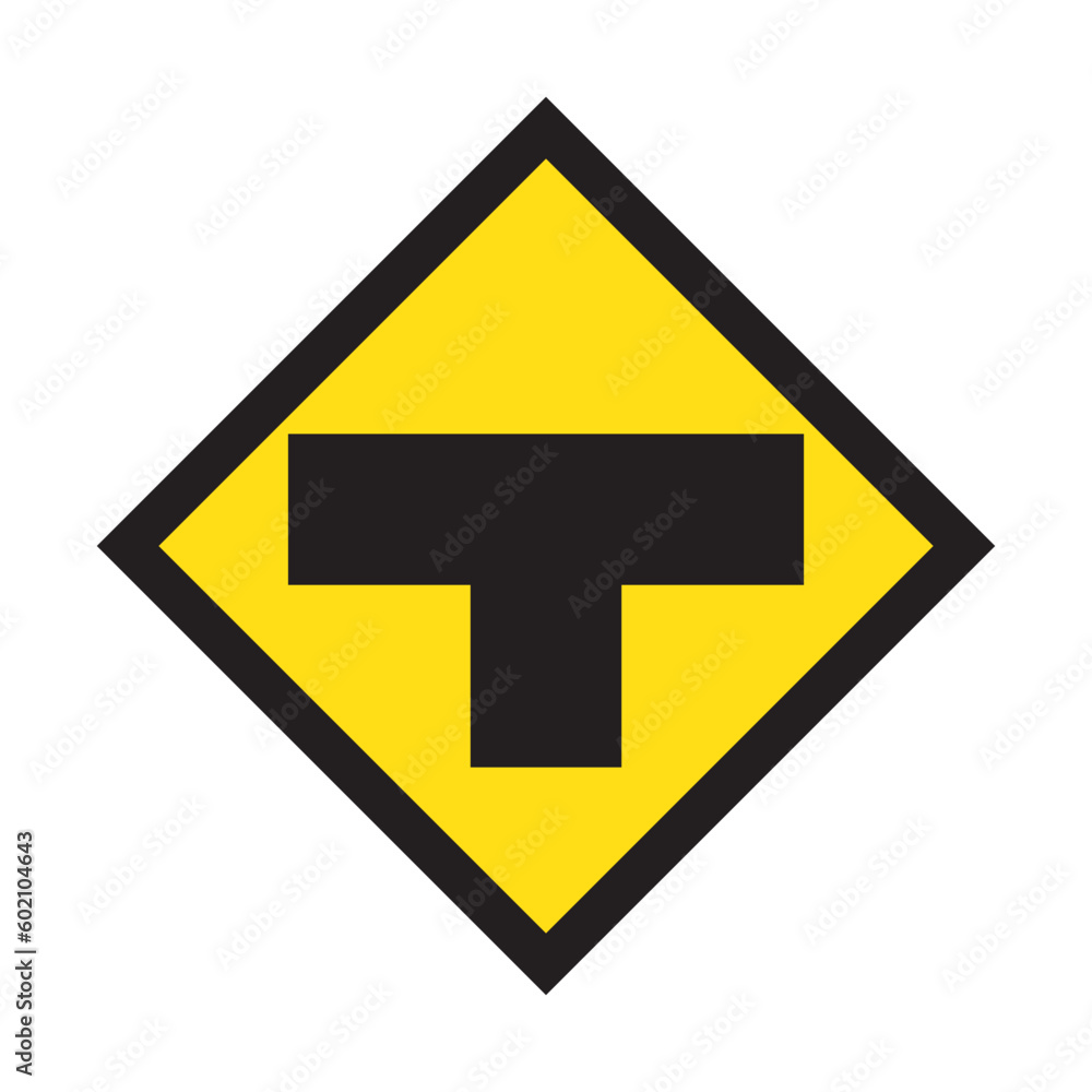 THREE-WAY JUNCTION icon design template vector THREE-WAY JUNCTION icon design template vector