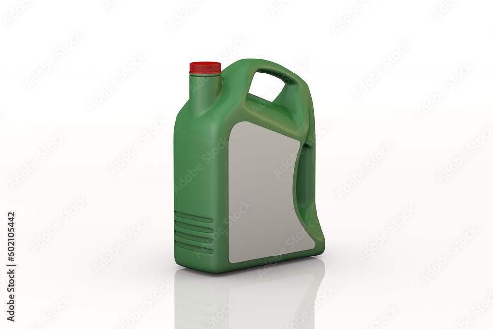 Green motor oil bottle - obrazy, fototapety, plakaty 