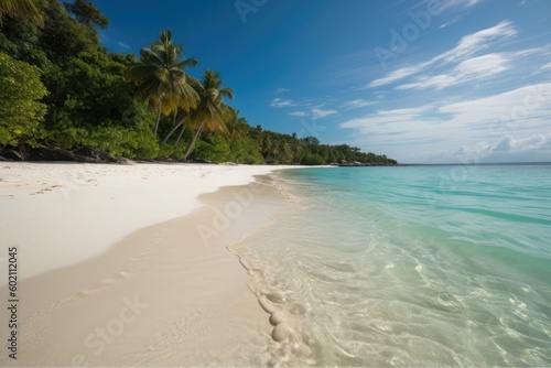 Relaxing and Calming Beach with Soft White Sand