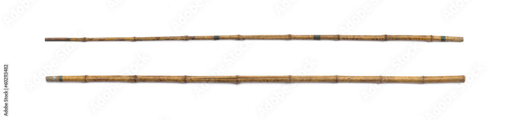 long bamboo stick isolated on white background long bamboo stick isolated on white background