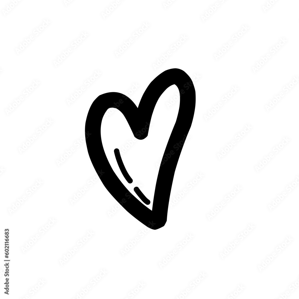 Obraz premium Doodle heart