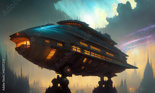 Spaceship futuristic design...