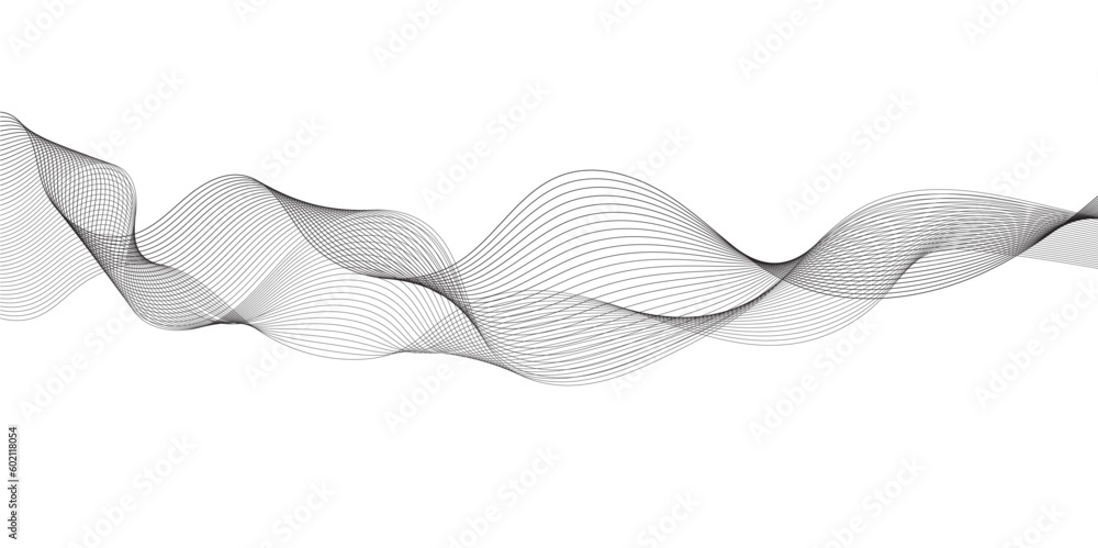 Abstract grey smooth element swoosh speed wave modern stream background. Abstract wave line for banner, wallpaper background with wave design. Abstract business wave curve lines background. Abstract grey smooth element swoosh speed wave modern stream background. Abstract wave line for banner, wallpaper background with wave design. Abstract business wave curve lines background.