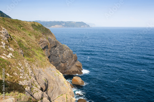 Cape santa catalina cliffs landscape, Spain photo