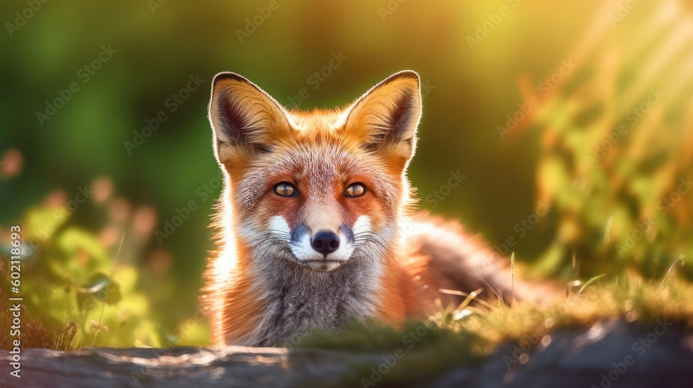 Fototapeta premium Red Fox. Generative AI