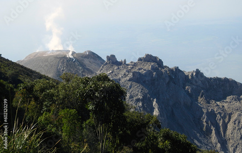 Santiaguito volcano in Quetzaltenango - Guatemala photo