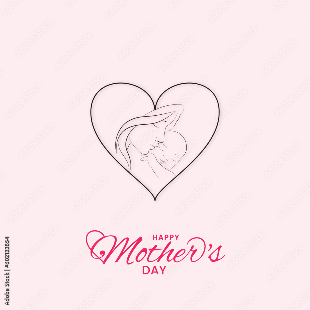 Happy mothers day social media post