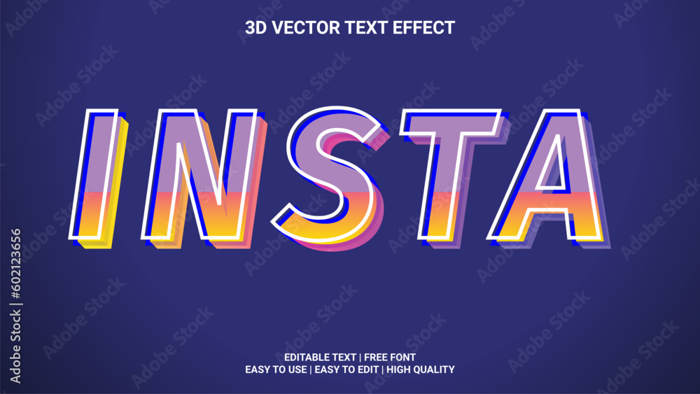 Editable Text Effect Design