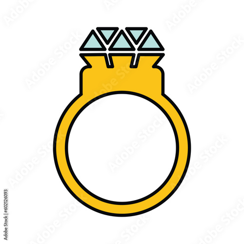 Diamond Ring, brooches, crystal icon.