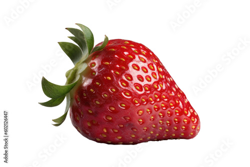 strawberry on a transparent background Generative AI