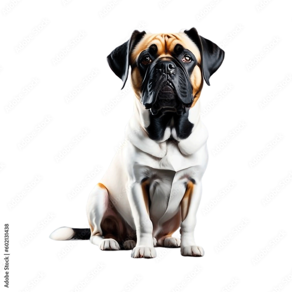 Attractive mix color puppy PNG dog