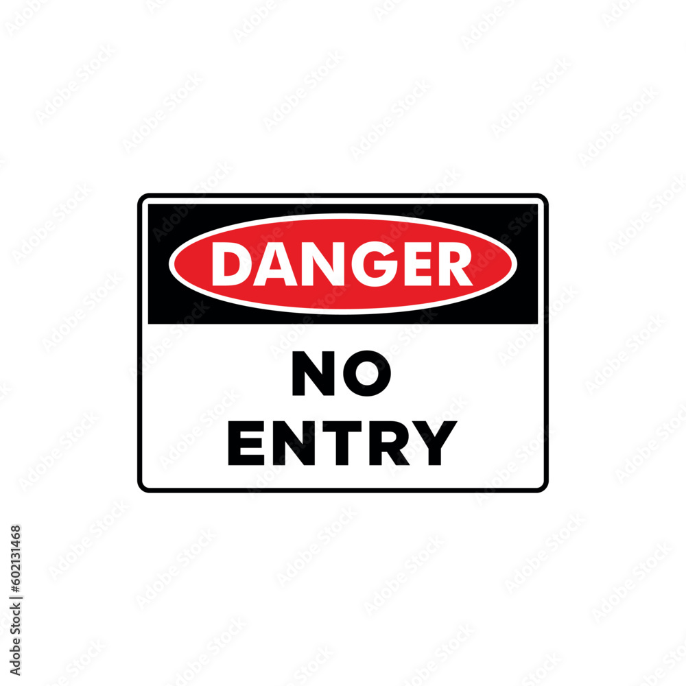 No Access Sign Placard Vector Template No Access Sign Placard Vector Template