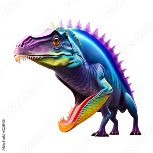 Attractive mix color dinosaur  dragon PNG file