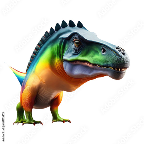 Attractive mix color dinosaur  dragon PNG file