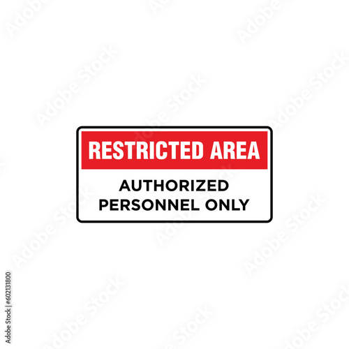 Restricted Area Placard Vector Template Free Download Restricted Area Placard Vector Template - GFXLoad